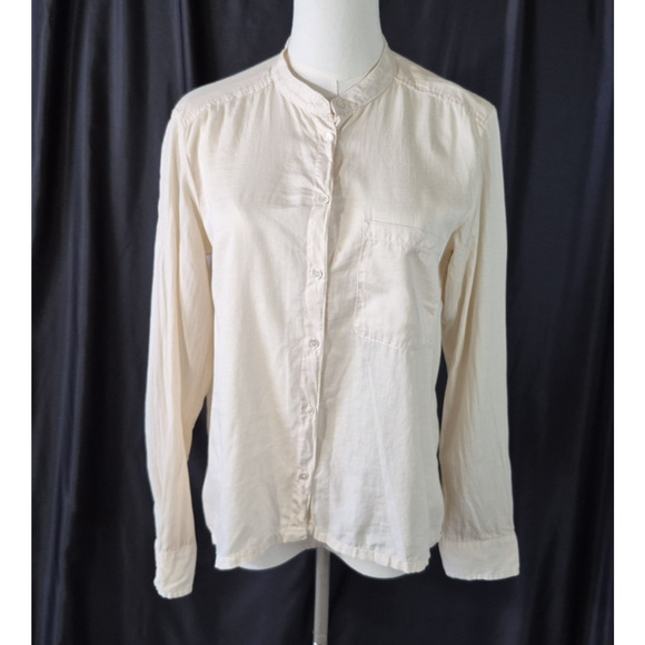 Xirena Womens *In CREAM* Graycen Cotton Button Down Blouse Top XS - Picture 4 of 9